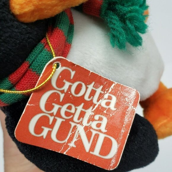 Gund 7" Pengilly Penguin Winter Christmas Holiday Scarf  Plush - Picture 4 of 6